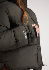 HELIO Cropped Duvet Puffer Jacket