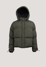 HELIO Cropped Duvet Puffer Jacket