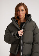HELIO Cropped Duvet Puffer Jacket