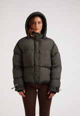 HELIO Cropped Duvet Puffer Jacket
