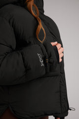 HELIO Cropped Duvet Puffer Jacket
