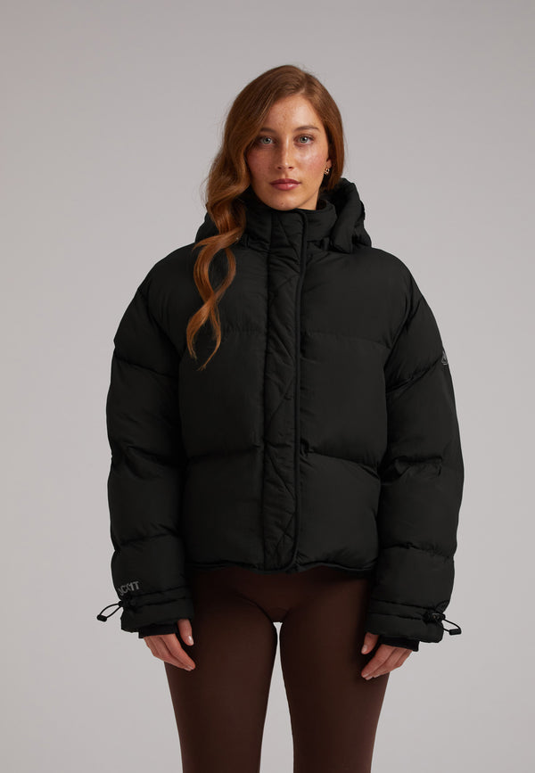 HELIO Cropped Duvet Puffer Jacket