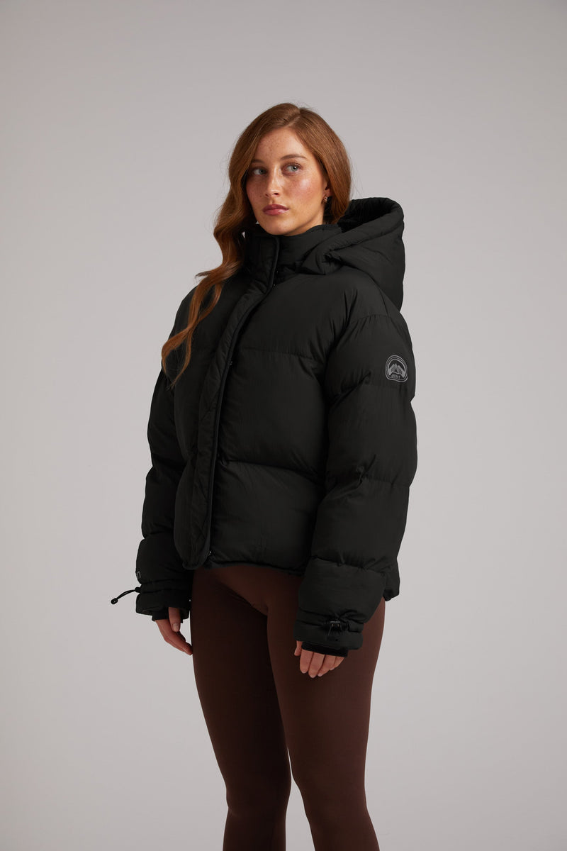 HELIO Cropped Duvet Puffer Jacket