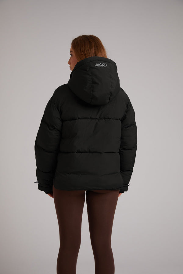 HELIO Cropped Duvet Puffer Jacket
