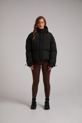 HELIO Cropped Duvet Puffer Jacket