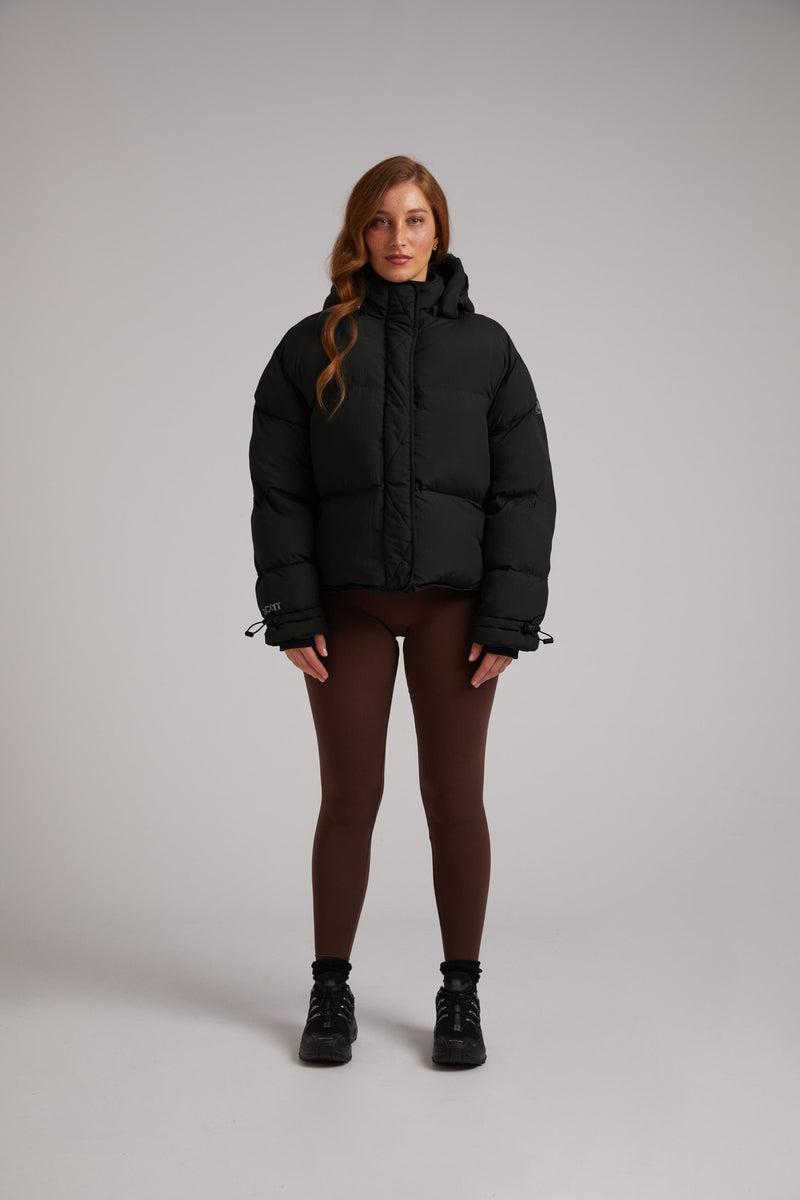 HELIO Cropped Duvet Puffer Jacket