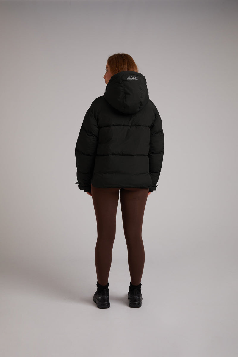 HELIO Cropped Duvet Puffer Jacket
