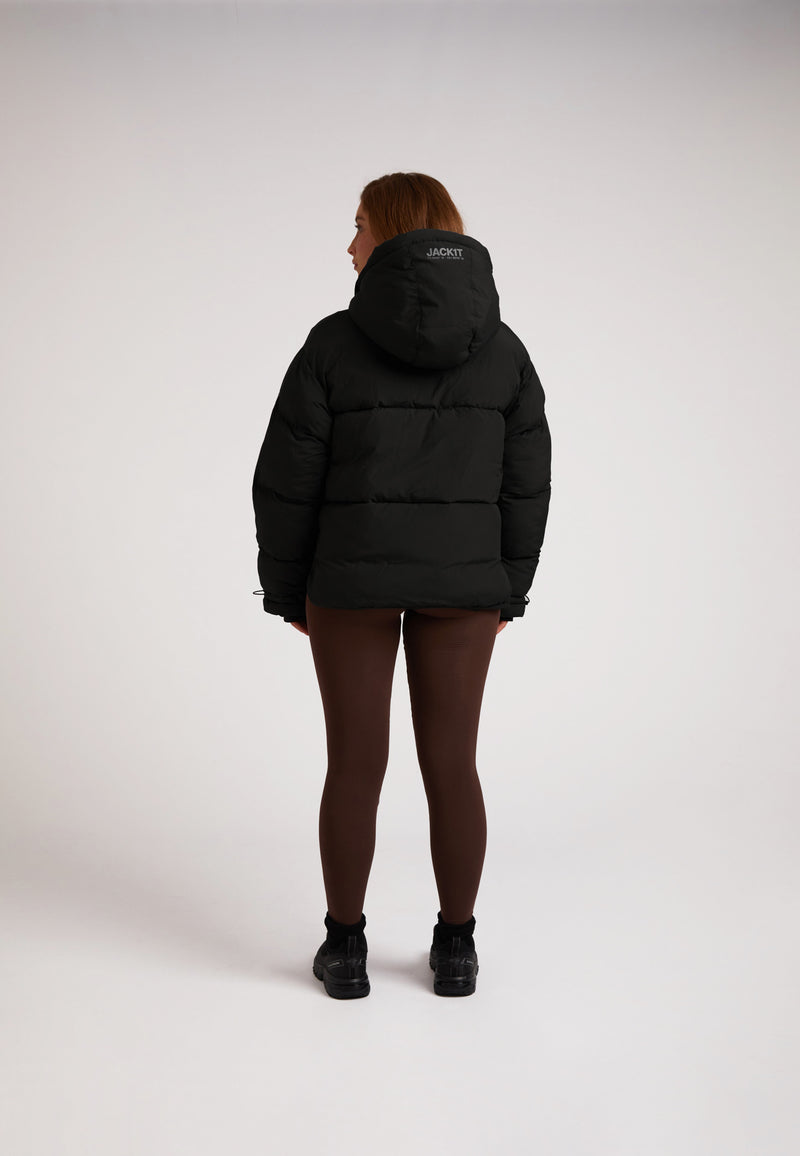HELIO Cropped Duvet Puffer Jacket