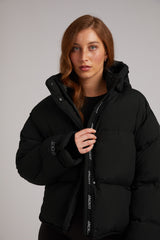 HELIO Cropped Duvet Puffer Jacket