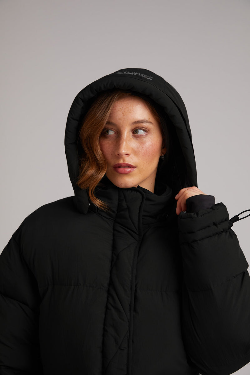 HELIO Cropped Duvet Puffer Jacket