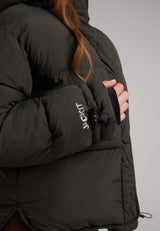 HELIO Cropped Duvet Puffer Jacket