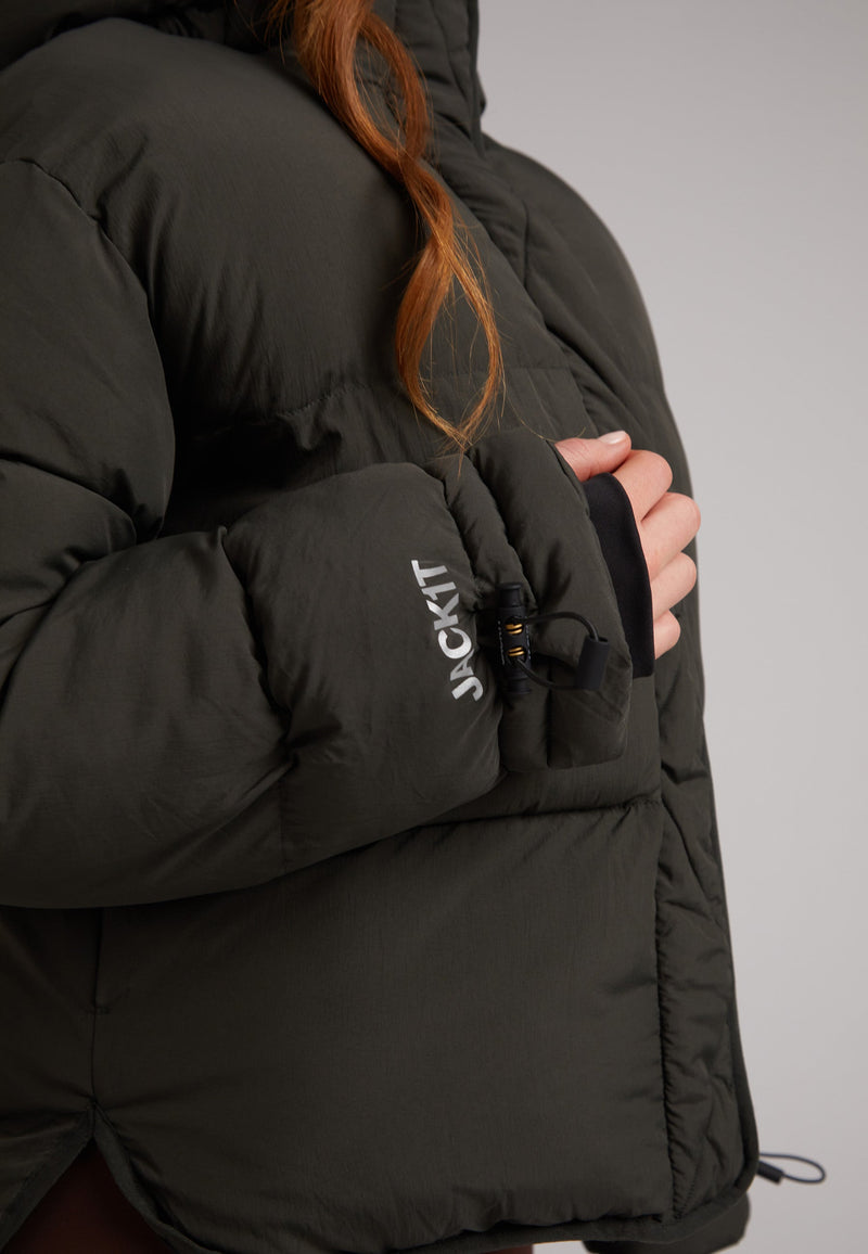 HELIO Cropped Duvet Puffer Jacket