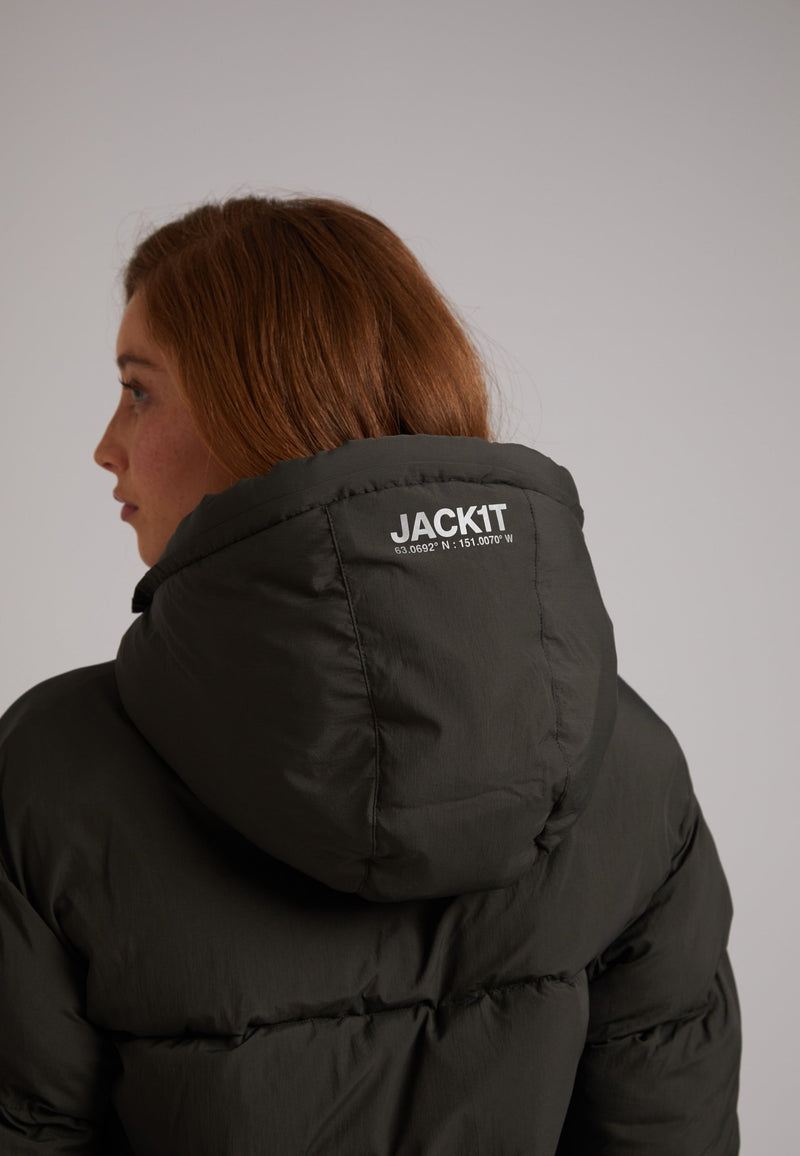 HELIO Cropped Duvet Puffer Jacket