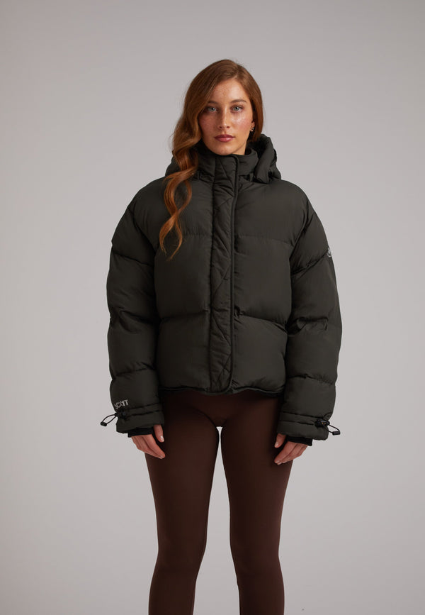 HELIO Cropped Duvet Puffer Jacket