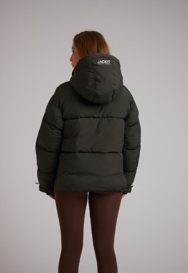 HELIO Cropped Duvet Puffer Jacket