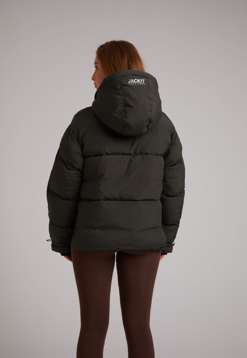 HELIO Cropped Duvet Puffer Jacket