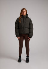 HELIO Cropped Duvet Puffer Jacket
