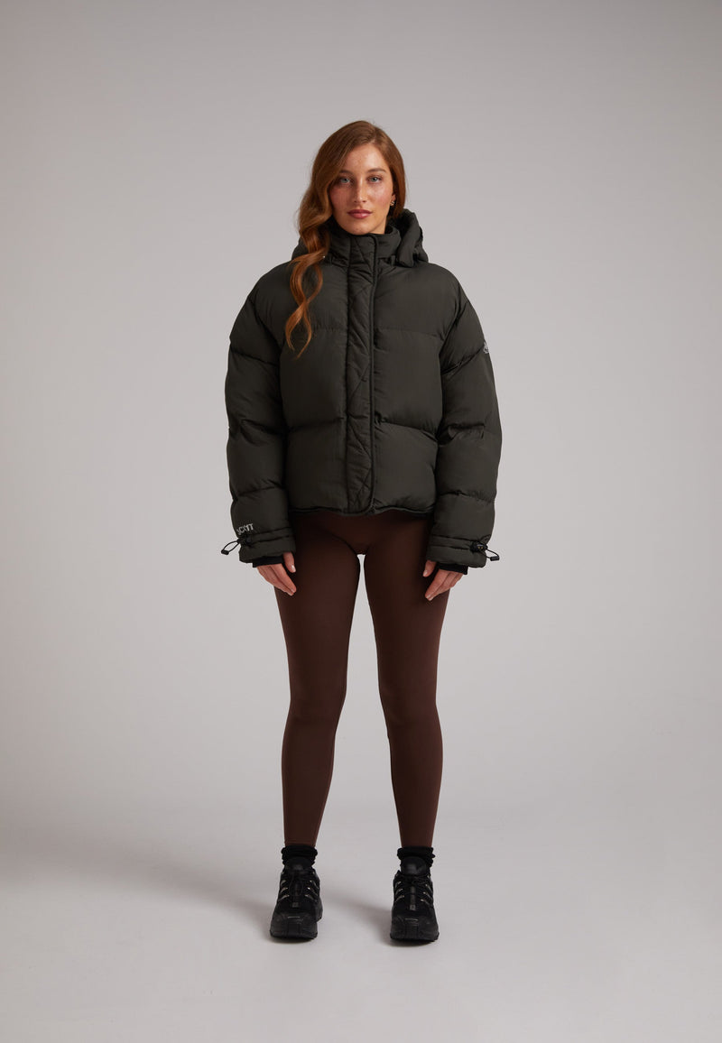 HELIO Cropped Duvet Puffer Jacket