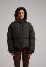 HELIO Cropped Duvet Puffer Jacket