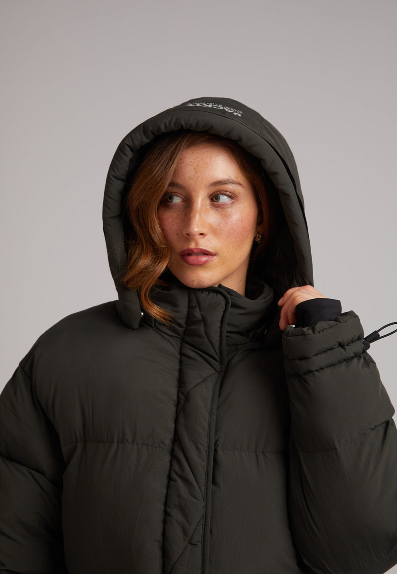 HELIO Cropped Duvet Puffer Jacket