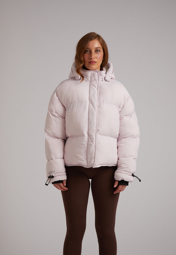 HELIO Cropped Duvet Puffer Jacket