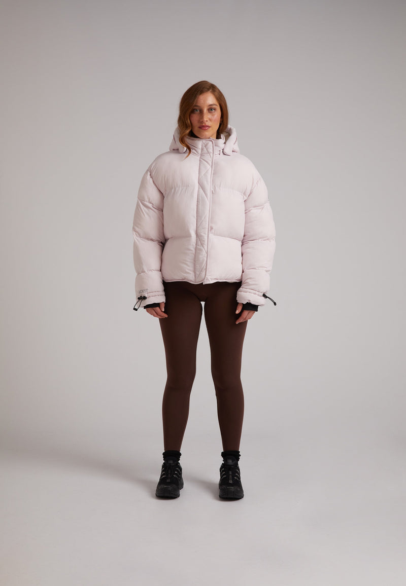 HELIO Cropped Duvet Puffer Jacket