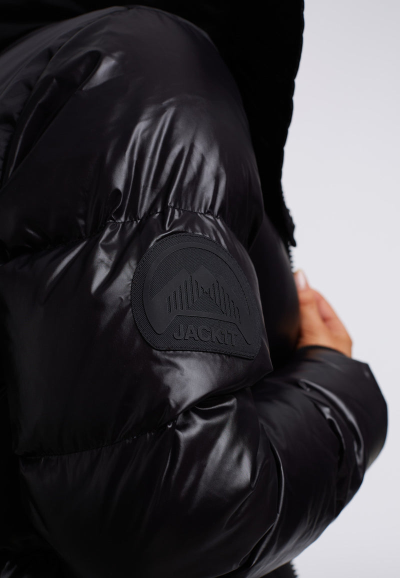 Diamond Down Alps Slick Crop Jacket