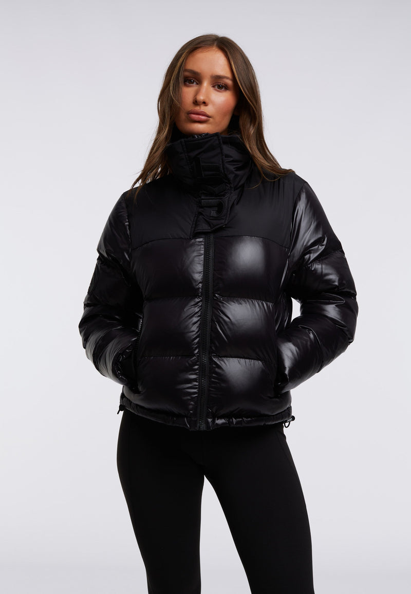 Diamond Down Alps Slick Crop Jacket