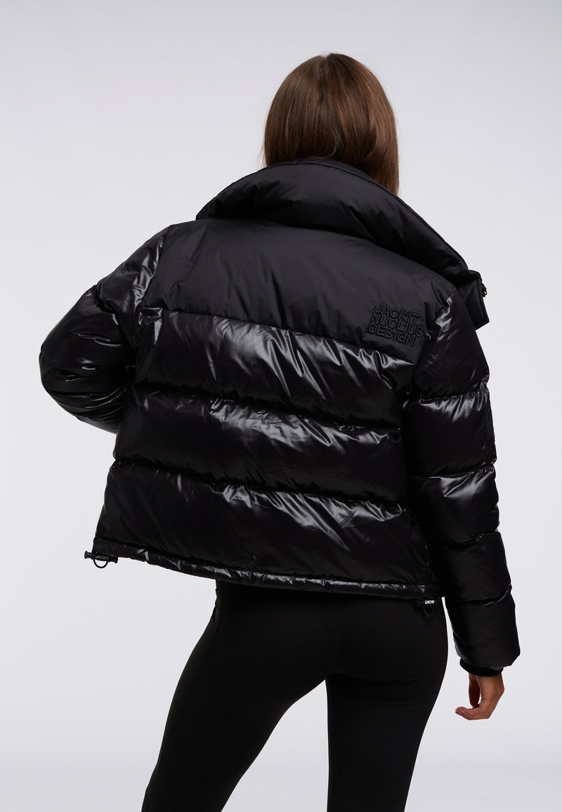 Diamond Down Alps Slick Crop Jacket