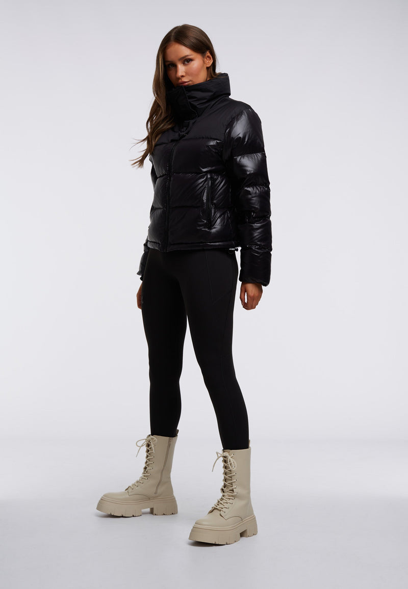 Diamond Down Alps Slick Crop Jacket