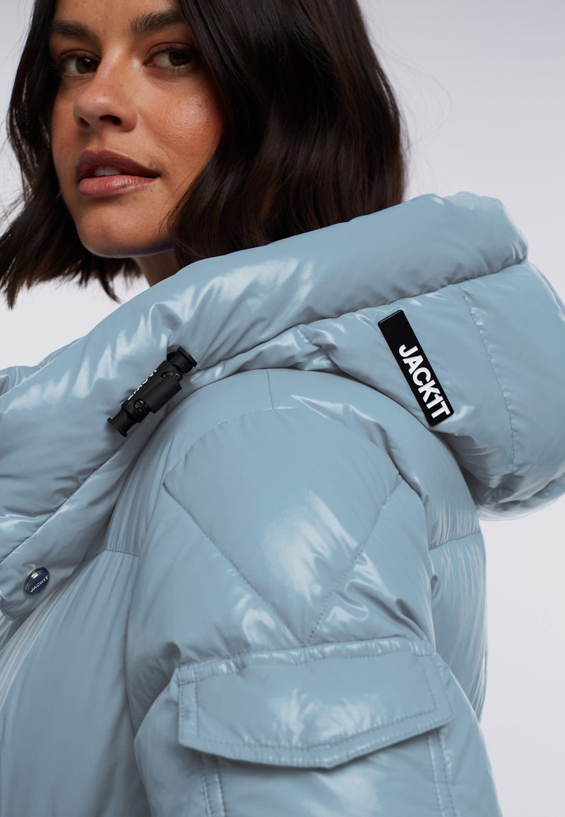 EZ Puffer Racer Hooded Jacket